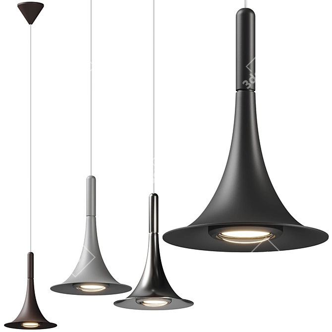 Title: Jazz LED Mini Pendant 3D model image 1