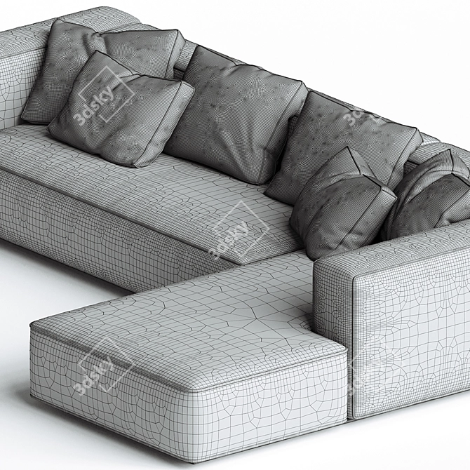 Elegant Flexform GRANDEMARE Sofa 3D model image 3