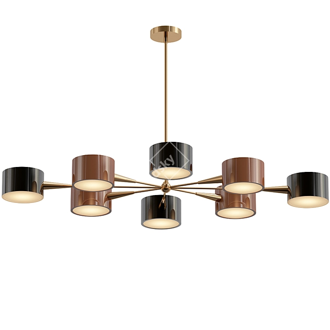 Italian Chandelier 1950s Model 3D model image 1
