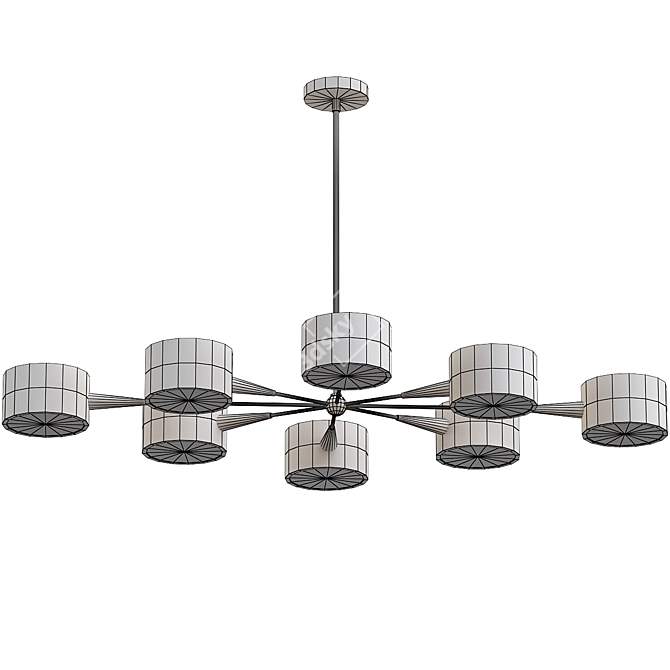 Italian Chandelier 1950s Model 3D model image 3