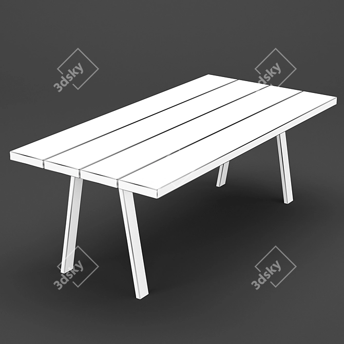Natur Plank Freja Table Plank 3D model image 4