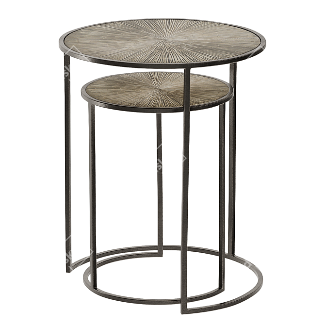 Édric Nested Coffee Tables 3D model image 2