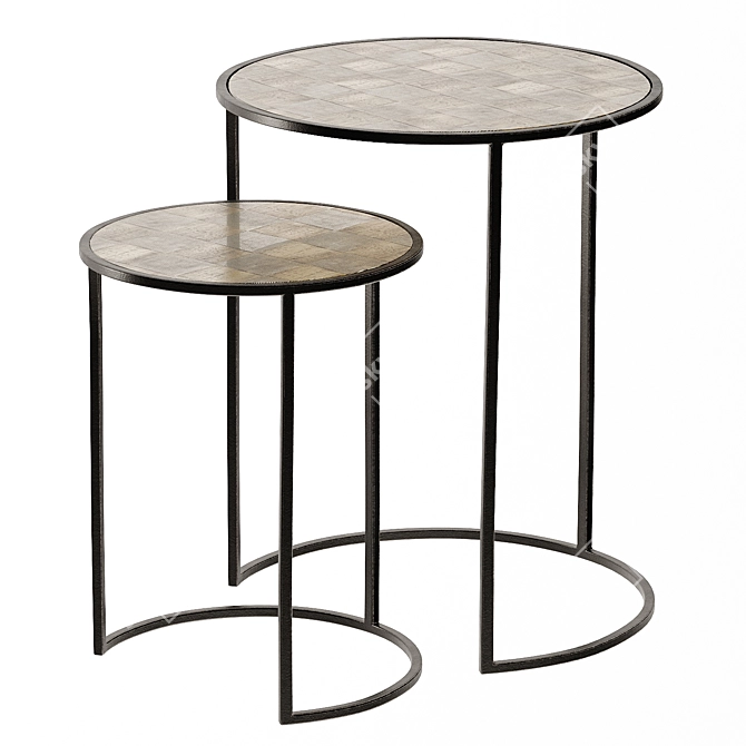 Édric Nested Coffee Tables 3D model image 3