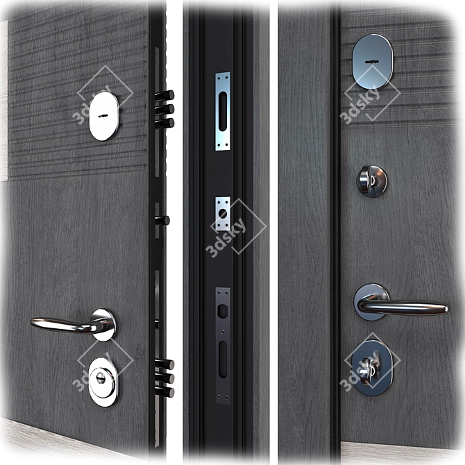Metal Entrance Door Pinta (Bear) 3D model image 2