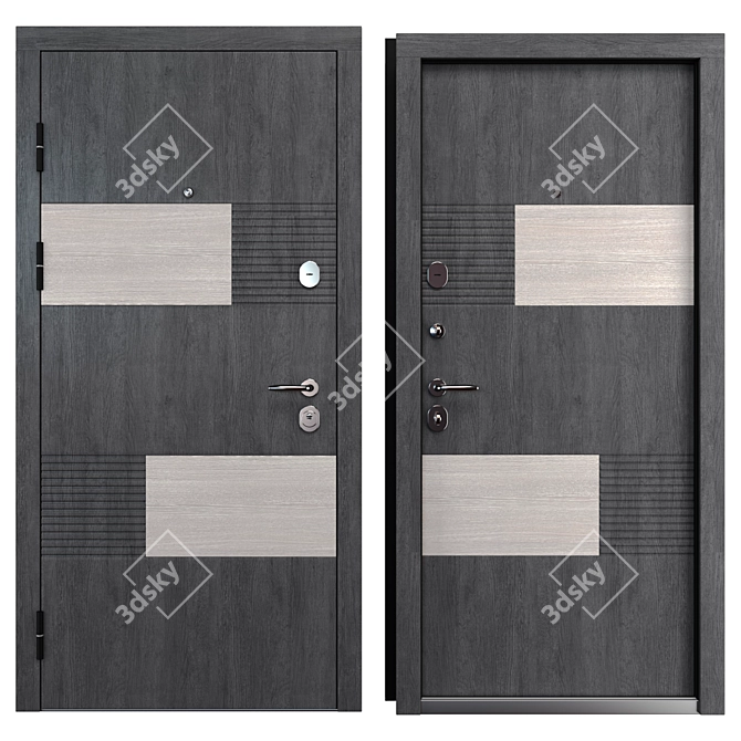 Metal Entrance Door Pinta (Bear) 3D model image 3
