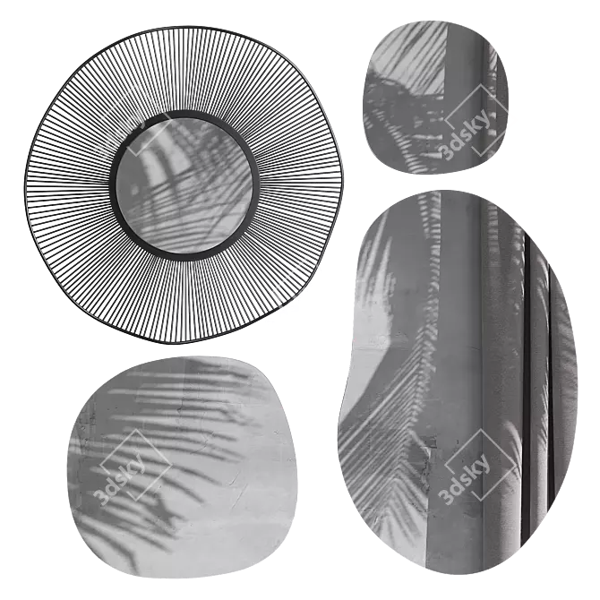 La Redoute Mirror Set: Biface and Spyk 3D model image 1