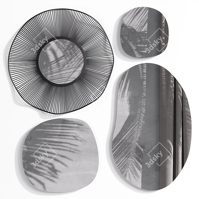 La Redoute Mirror Set: Biface and Spyk 3D model image 2