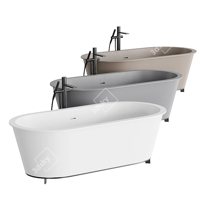 Ottavia Livingtec Oval Bathtub 3D model image 3