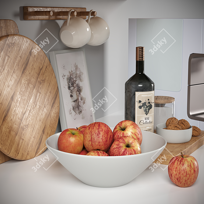 2018 Kitchen Accessories 3D Model 3D model image 2