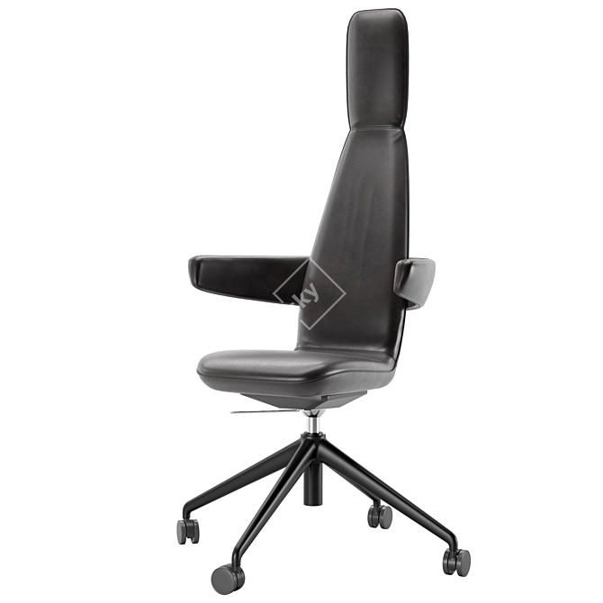 Modern Swivel Easy Chair: Poppe 3D model image 1