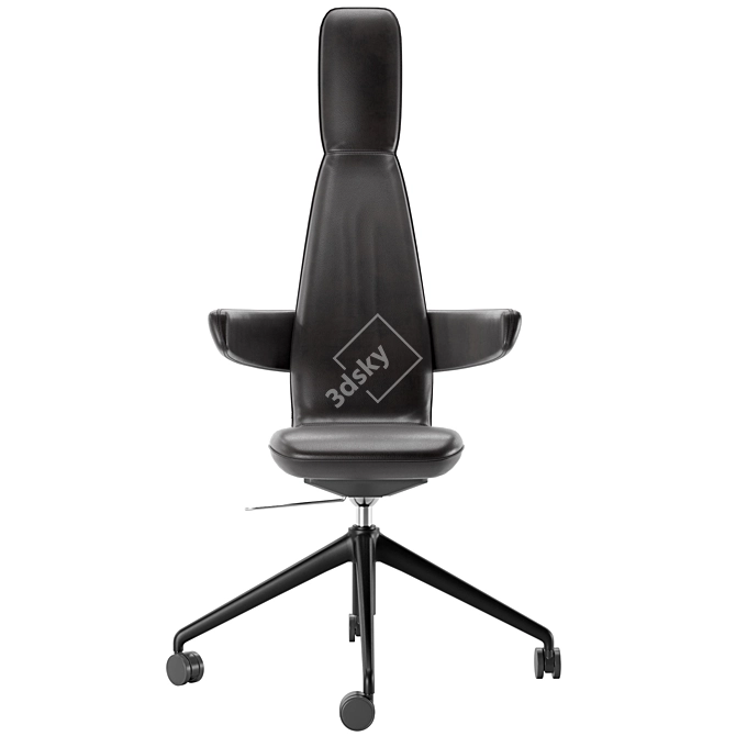 Modern Swivel Easy Chair: Poppe 3D model image 3
