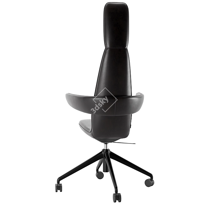 Modern Swivel Easy Chair: Poppe 3D model image 4