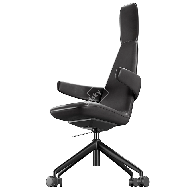 Modern Swivel Easy Chair: Poppe 3D model image 6