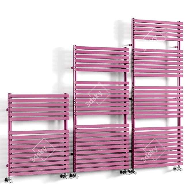 Modern Cube Towel Rail 3D model image 2