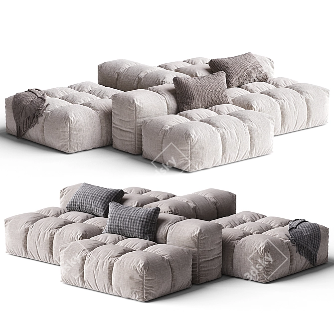 Modern Pixel Sofa by Saba 3D model image 2