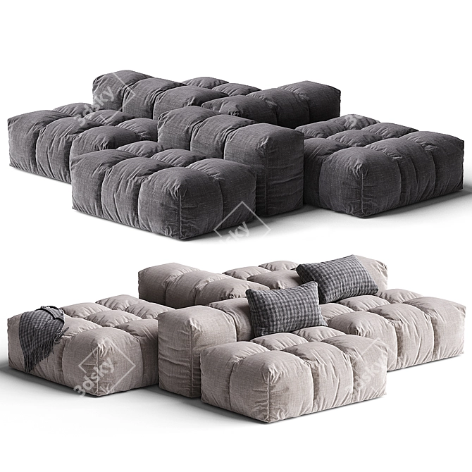 Modern Pixel Sofa by Saba 3D model image 4