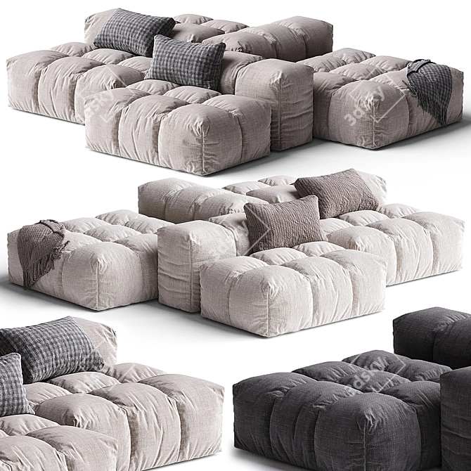 Modern Pixel Sofa by Saba 3D model image 5