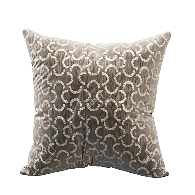 Velvet Cushion Set of 3 3D model image 3