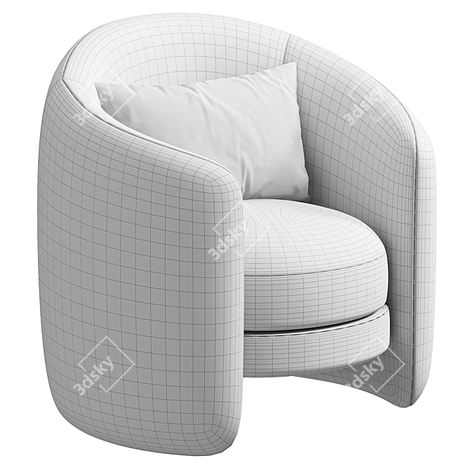 Fernie Chair: Contemporary Elegance & Comfort 3D model image 7