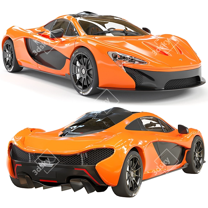 McLaren P1 Scale Model 2018 3D model image 2