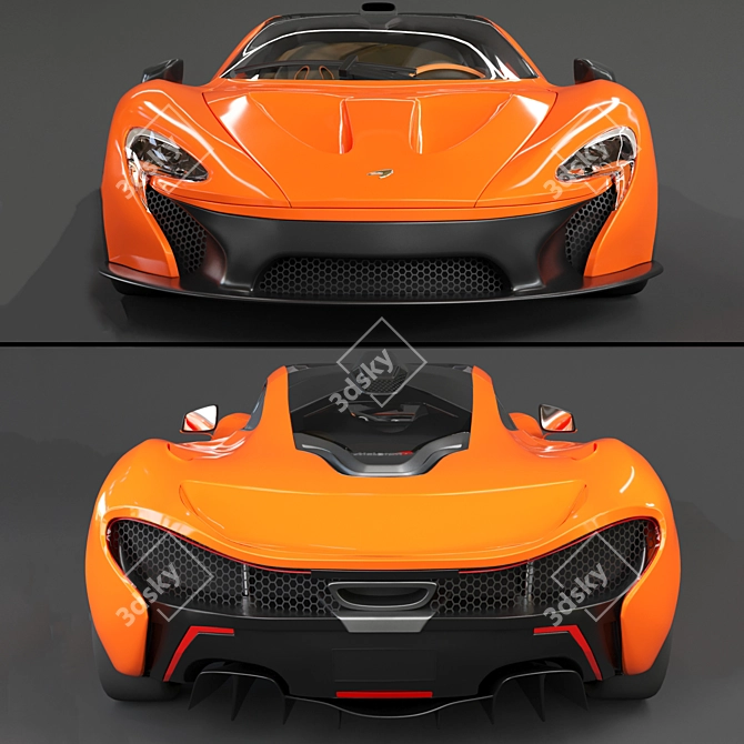 McLaren P1 Scale Model 2018 3D model image 3