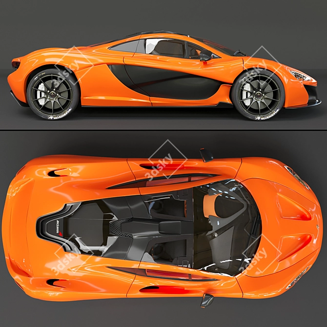 McLaren P1 Scale Model 2018 3D model image 4