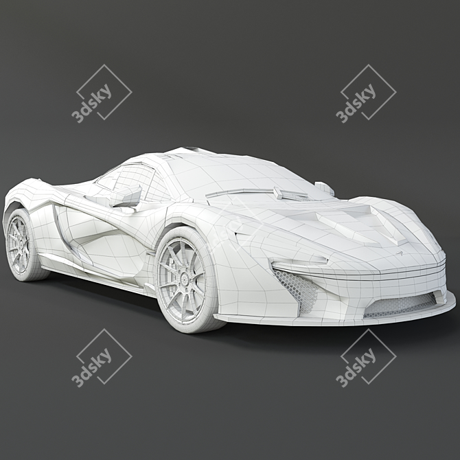 McLaren P1 Scale Model 2018 3D model image 5