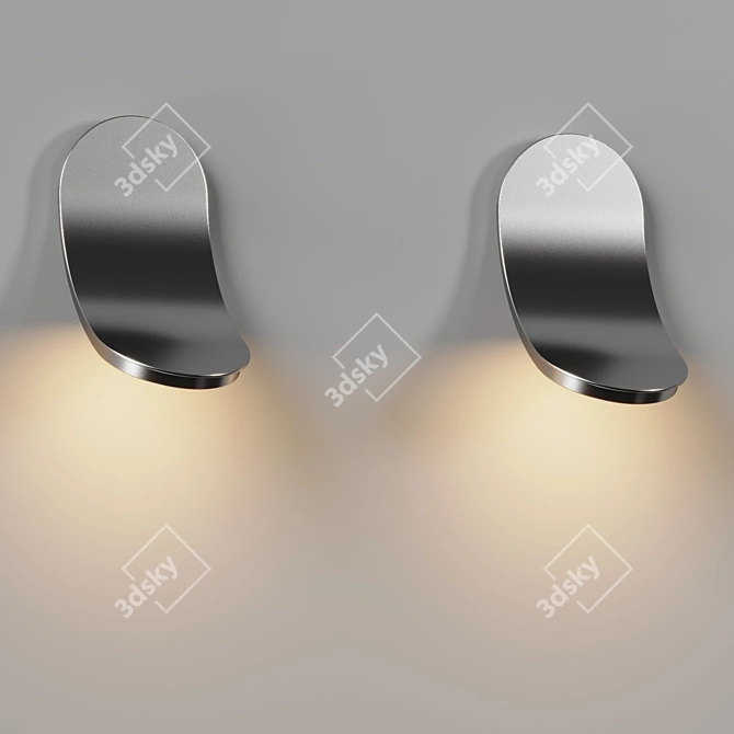 Contemporary LED Wall Sconce 3D model image 2