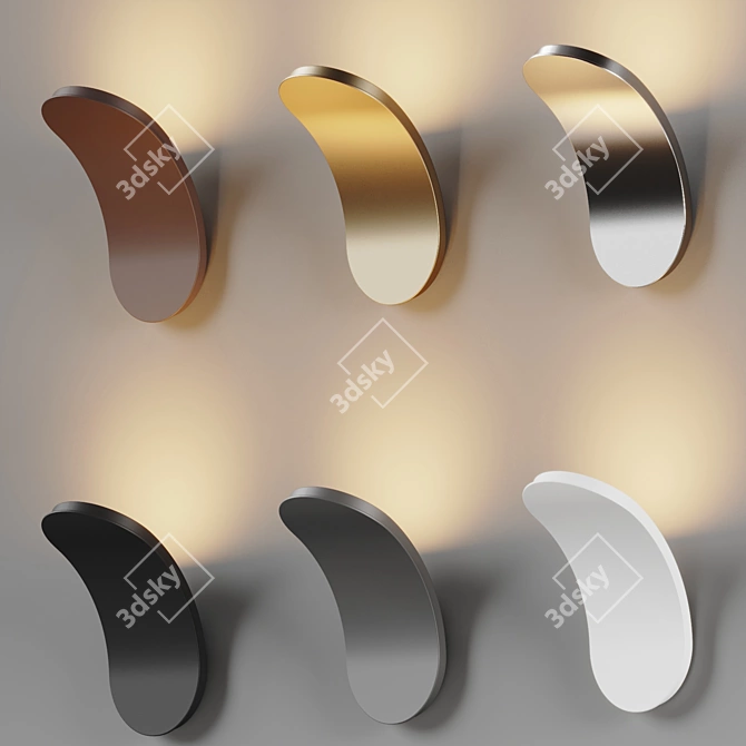 Contemporary LED Wall Sconce 3D model image 6