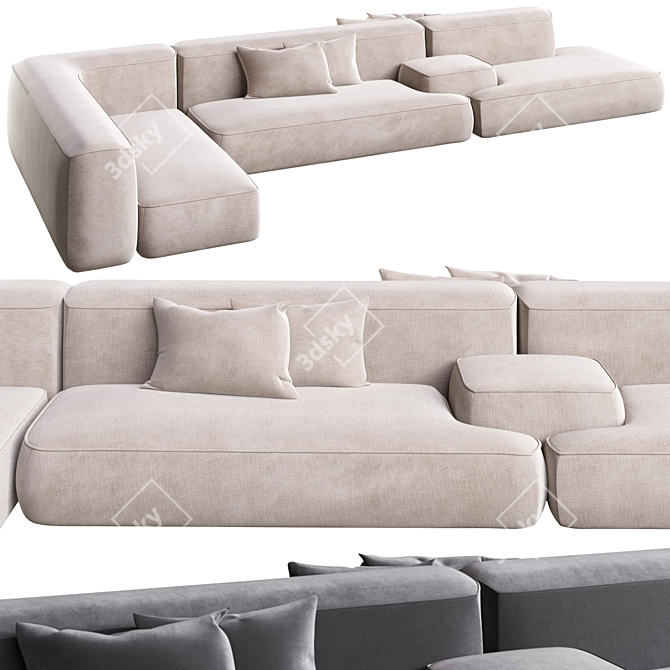 Cloud Modular Sofa - Corona Render 3D model image 1