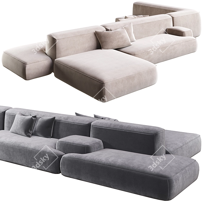 Cloud Modular Sofa - Corona Render 3D model image 2