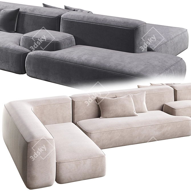 Cloud Modular Sofa - Corona Render 3D model image 3