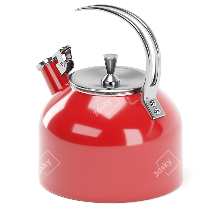 Kate Spade Blush Tea Kettle 3D model image 2