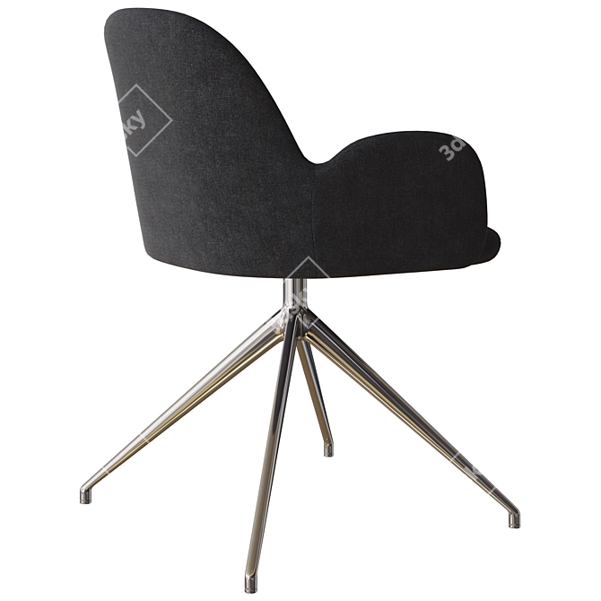 Modern 3D Kent Chair Model 3D model image 4