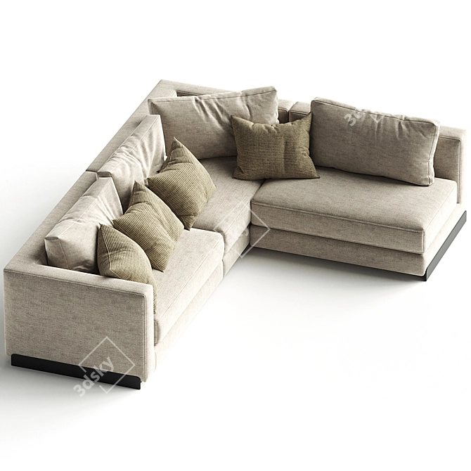 Rendez Vous Modern Sectional Sofa 3D model image 2