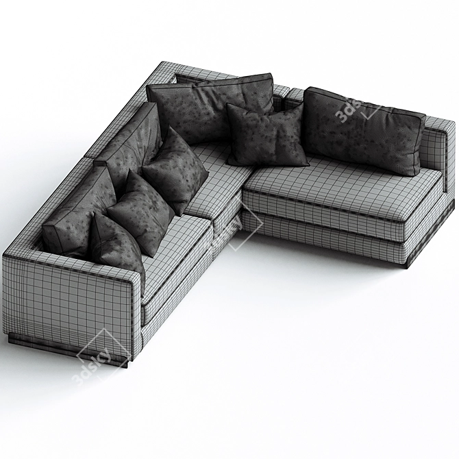 Rendez Vous Modern Sectional Sofa 3D model image 3
