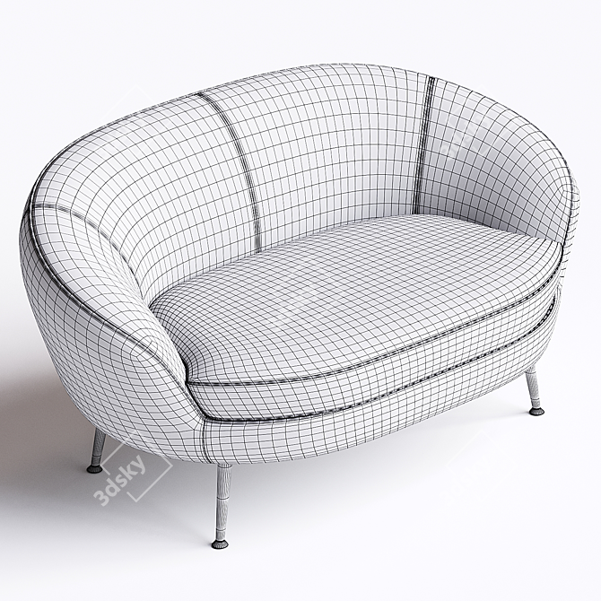 Elegant GIULIA Small Sofa_RENDER 3D model image 4