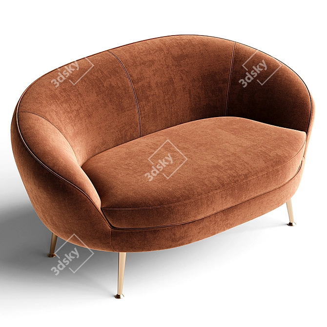 Elegant GIULIA Small Sofa_RENDER 3D model image 7