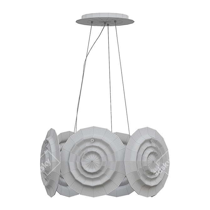 Aurora Ochre Hanging Lamp 3D model image 2