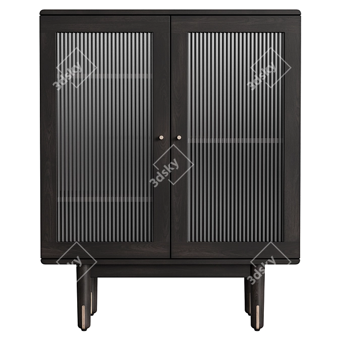 Naomi Showcase Cabinet by Dantone Home 3D model image 2