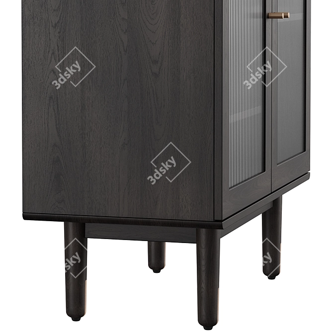 Naomi Showcase Cabinet by Dantone Home 3D model image 6