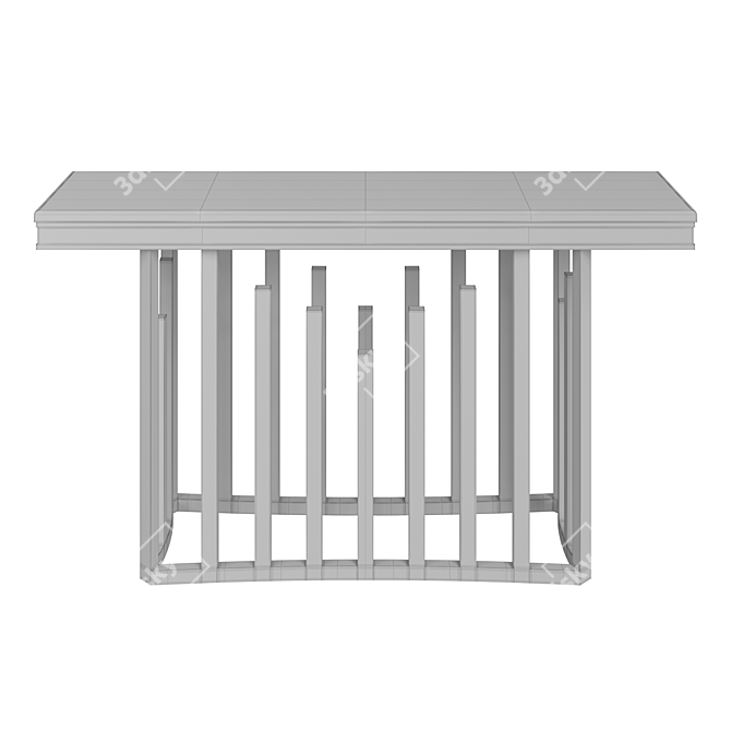 Modern Marble Console Table NEXUS 3D model image 2