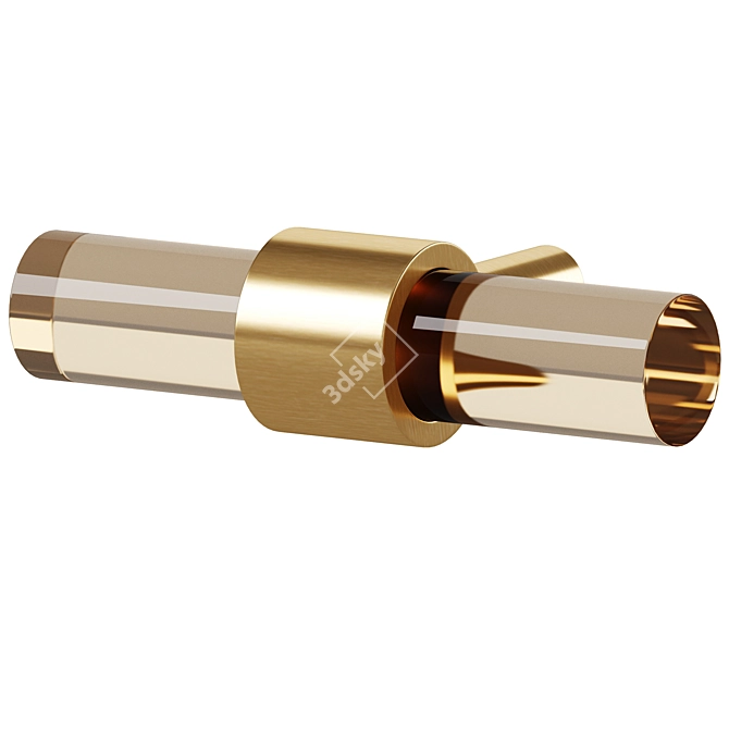 Meraki PUR Acrylic Brass Handles 3D model image 3