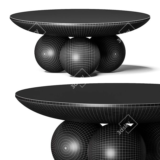 Sonali Round Coffee Table, Vray/Corona 3D model image 3