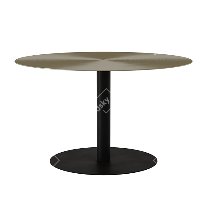 Snow Brushed Side-Coffee Table Set 3D model image 2