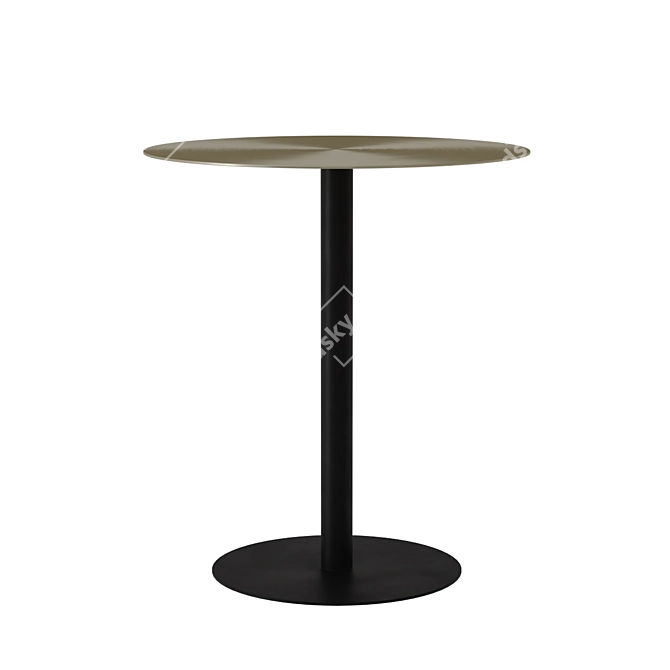 Snow Brushed Side-Coffee Table Set 3D model image 3