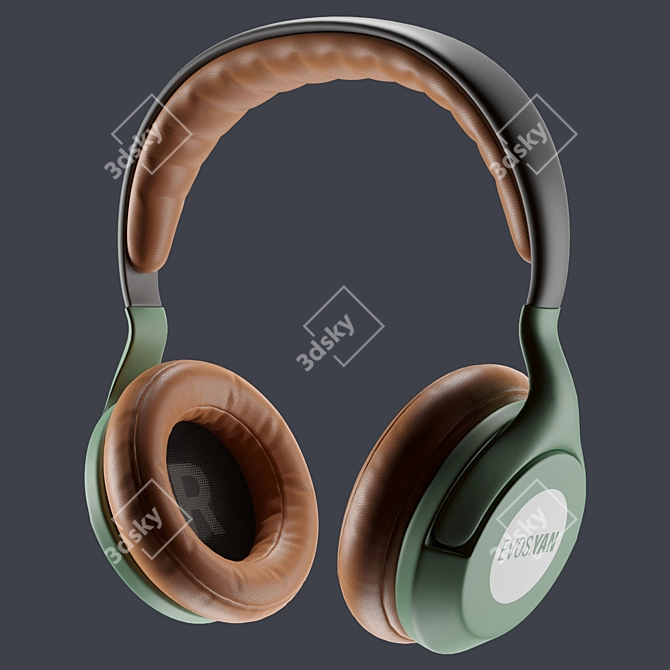 Premium 2016 Headphone 3D Model 3D model image 1