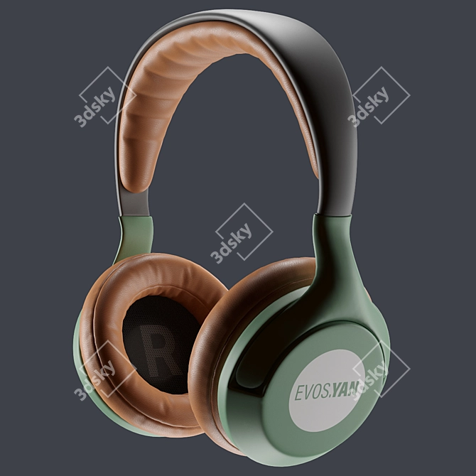 Premium 2016 Headphone 3D Model 3D model image 3