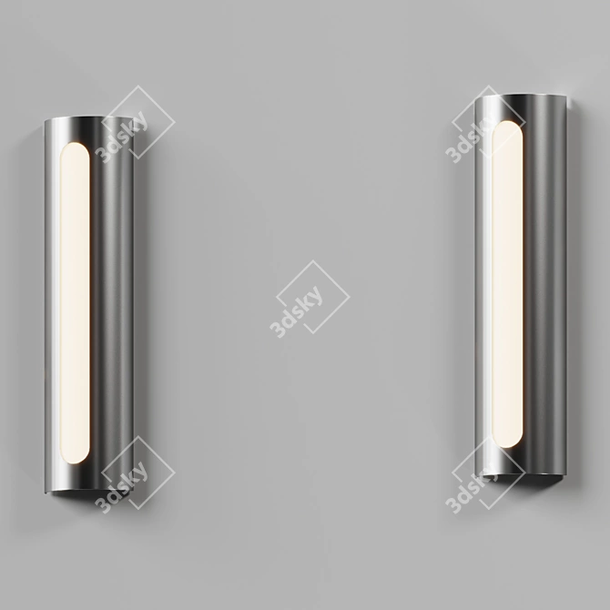 Modern Elegance LED Outdoor Sconce 3D model image 3