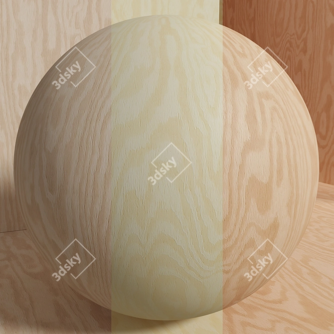 Seamless Wood Plywood Texture Pack 3D model image 1